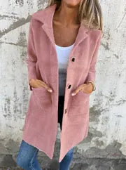 Dorothie – Mantel mit Reverskragen und aufgesetzten Taschen