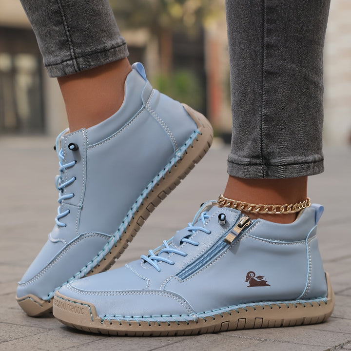 Schreiner – Turnschuh mit Schnürung Und Reißverschluss Sowie Kontrastnähten