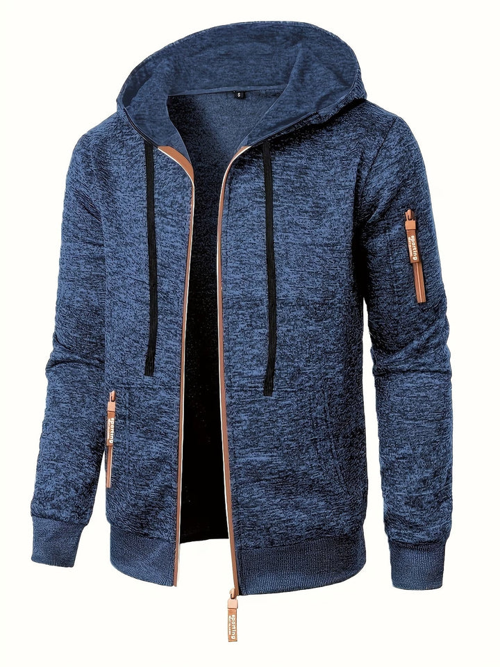 Ewen – Langarm Hoodie Mit Reißverschluss