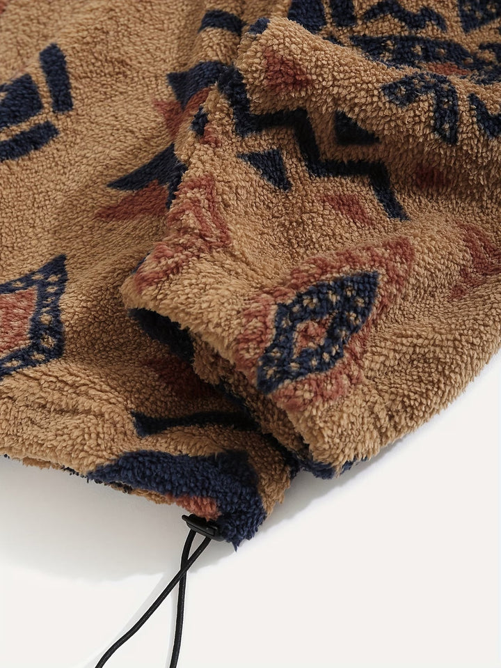 Esra – Langärmelige Jacke Mit Geometrischem Muster