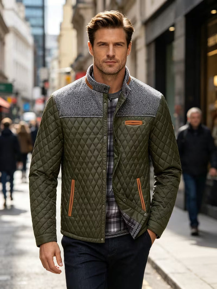 Stetson – Pufferjacke Mit Rauten-Patchwork
