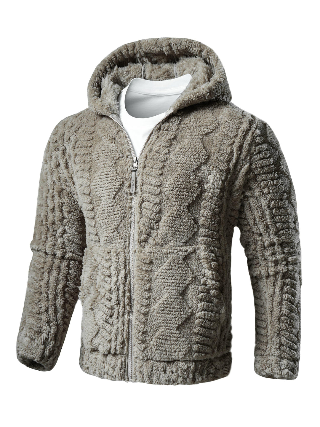 Bingwa - Langärmelige Kapuzen Jacke Mit Reißverschluss