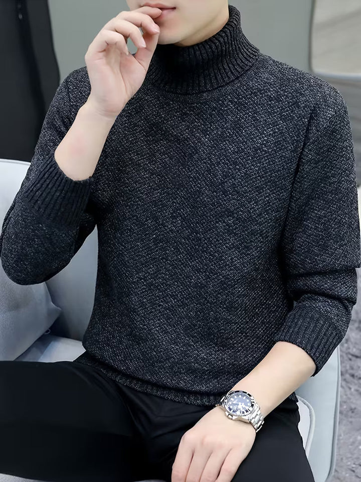 Wessam – Eleganter Strick Pullover Mit Rollkragen