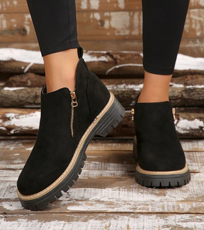 Miladie - Orthopädischer Stiefel Mit Seitlichem Reißverschluss