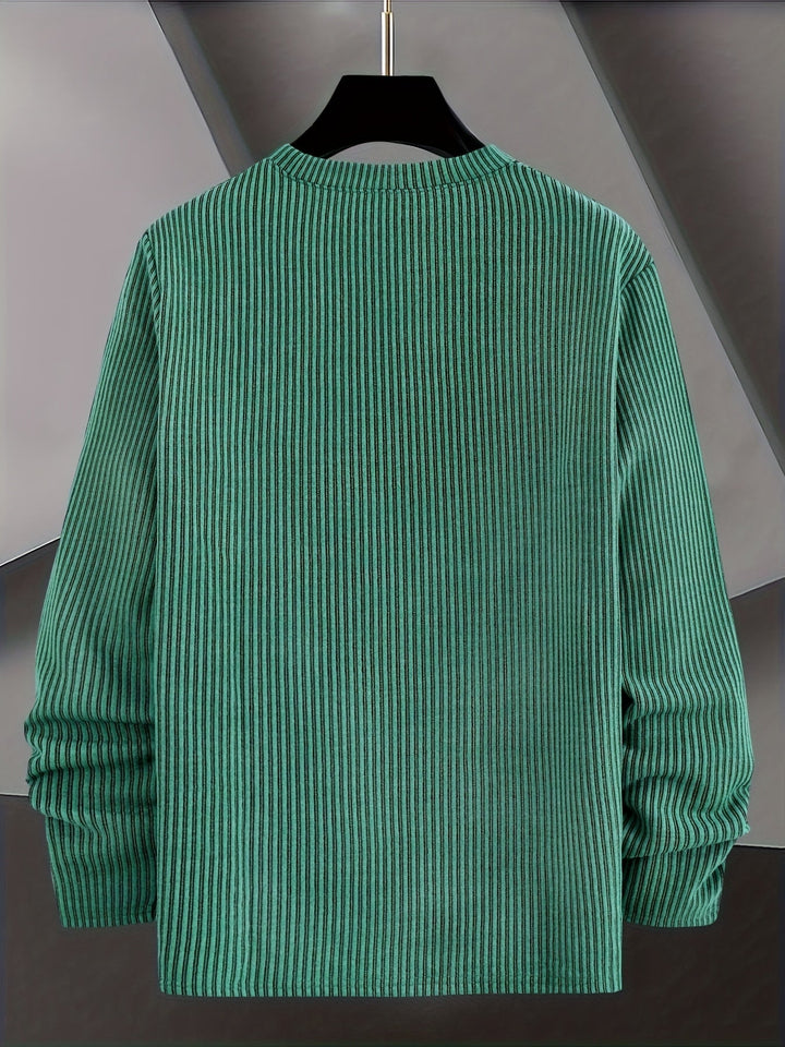 Dionisio – Gerippter Strickpullover mit Rundhalsausschnitt