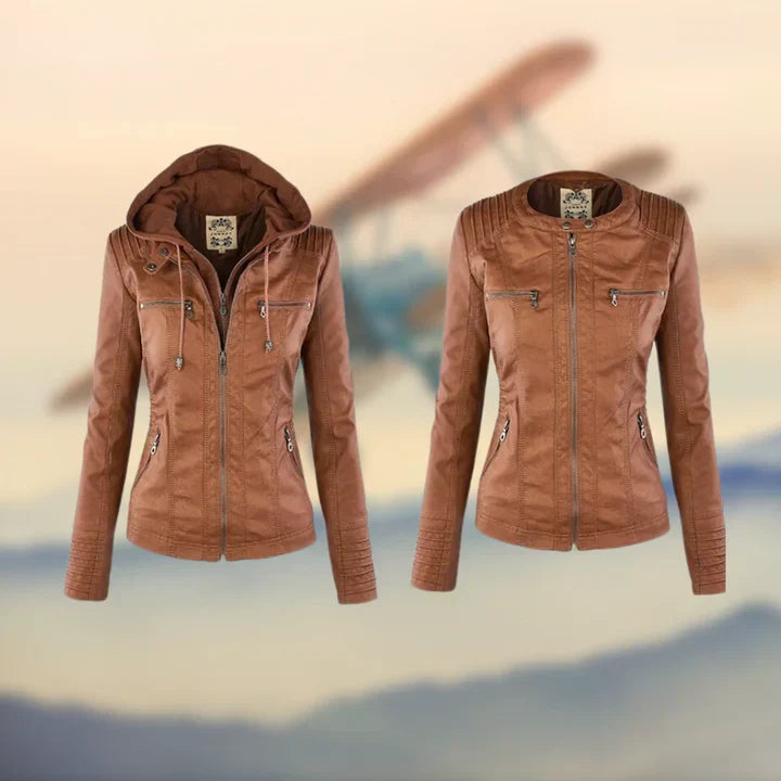 Janina – Elegante Und Einzigartige Leder Jacke