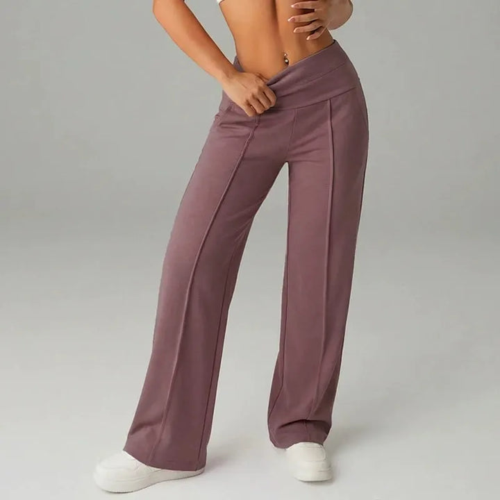 Alimatou - Gerade Sitzende Hose Mit Weitem Bein