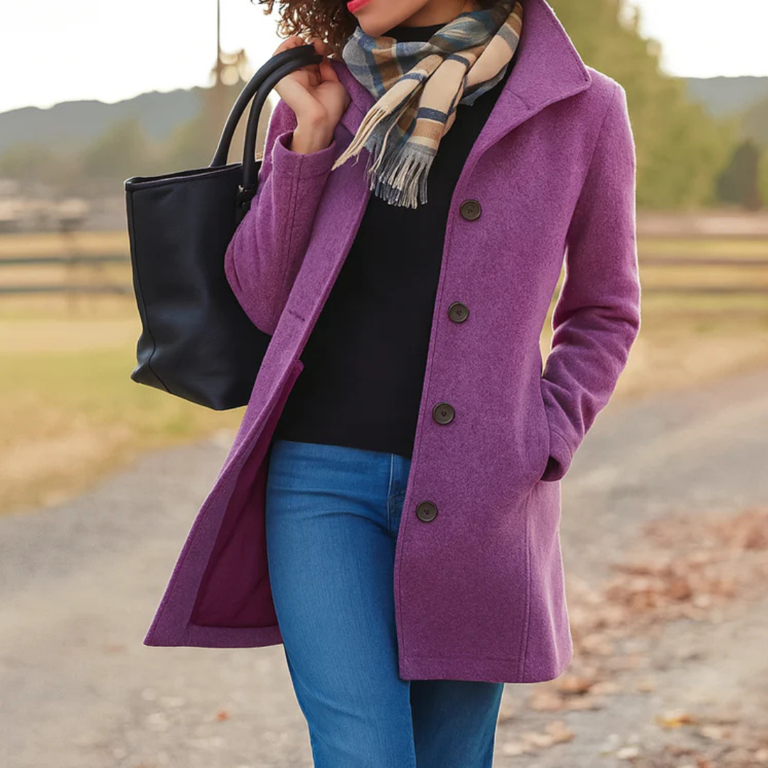 Danla – Langarmmantel Mit Taschen