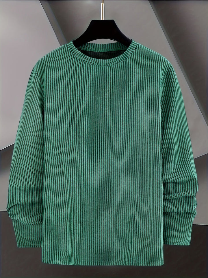 Dionisio – Gerippter Strickpullover mit Rundhalsausschnitt