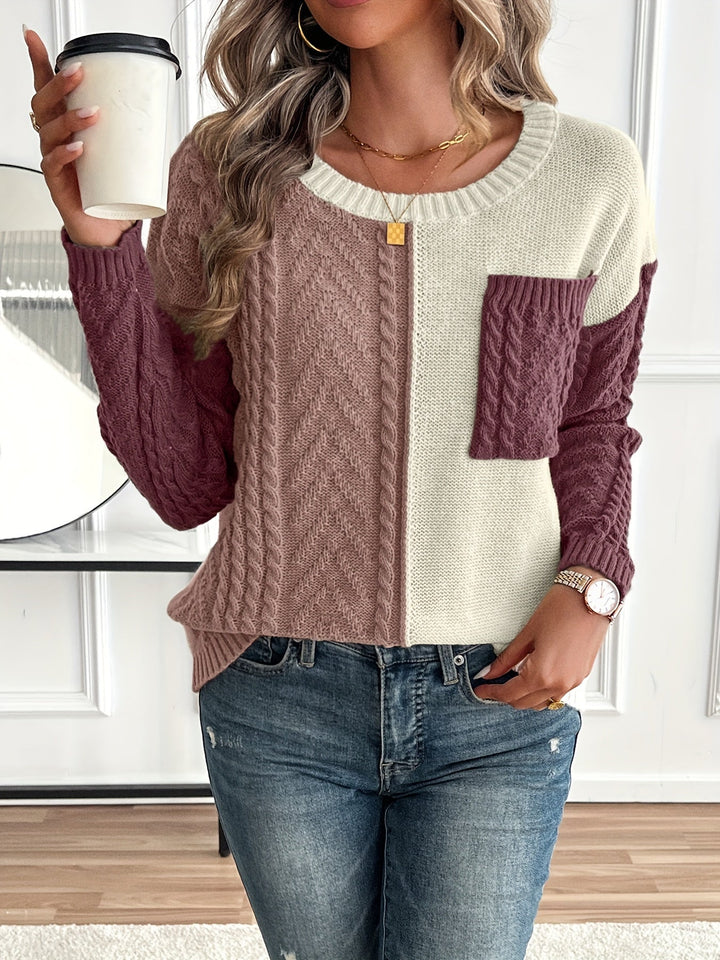 Klarysse - Langärmeliger Pullover Mit Tasche