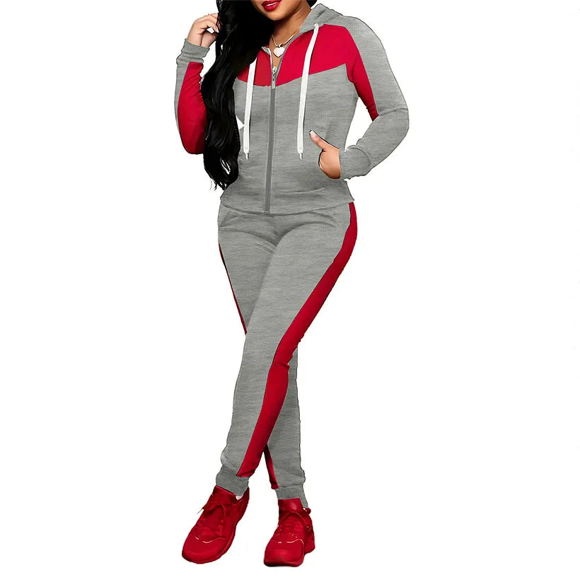 Meesha – 2-Teiliges Trainingsanzug-Set Im Colorblock-Gestaltung