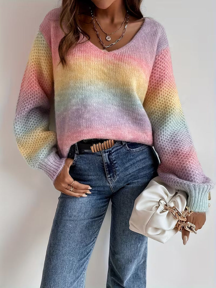 Errin – Strick Pullover Mit Farbverlauf