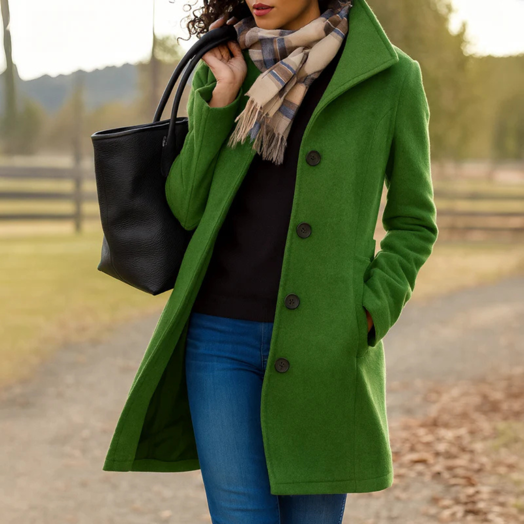 Danla – Langarmmantel Mit Taschen