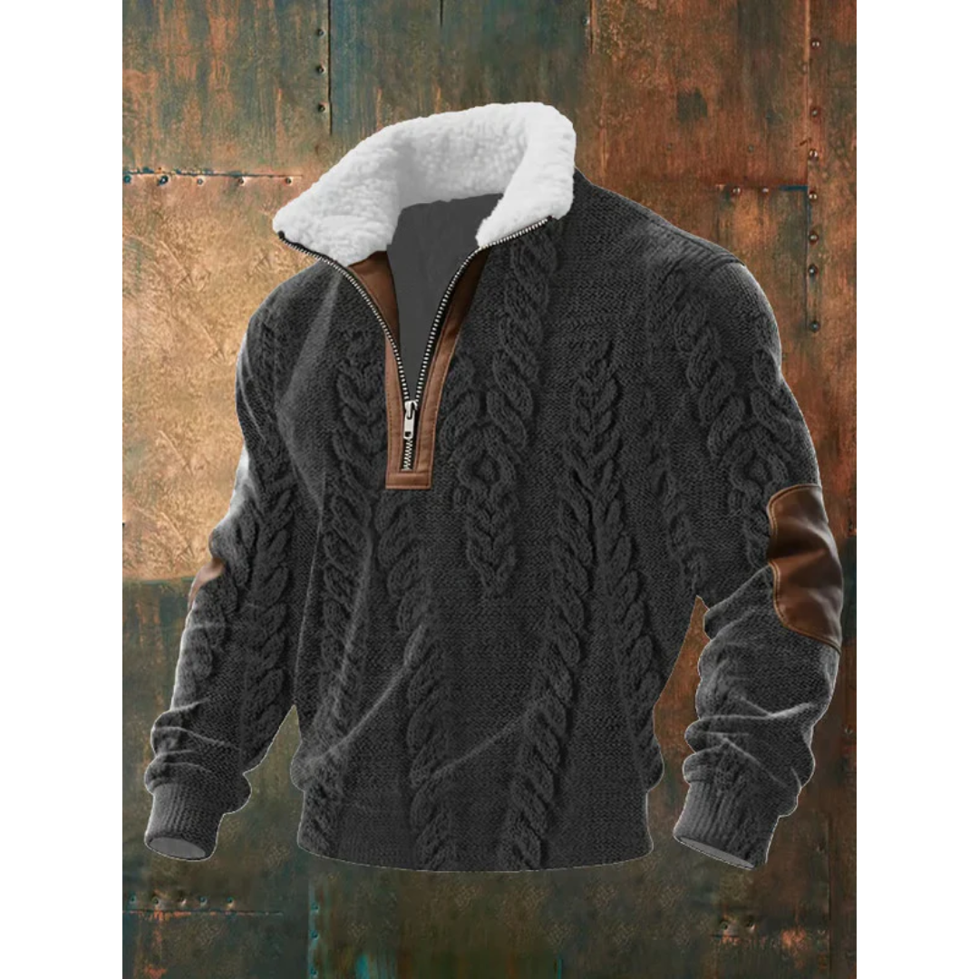 Naushad - Warmer Pullover Mit Hohem Kragen