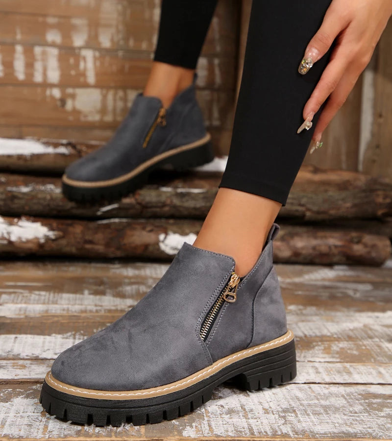 Miladie - Orthopädischer Stiefel Mit Seitlichem Reißverschluss