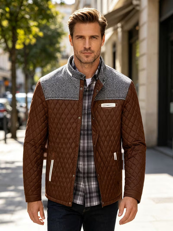 Stetson – Pufferjacke Mit Rauten-Patchwork