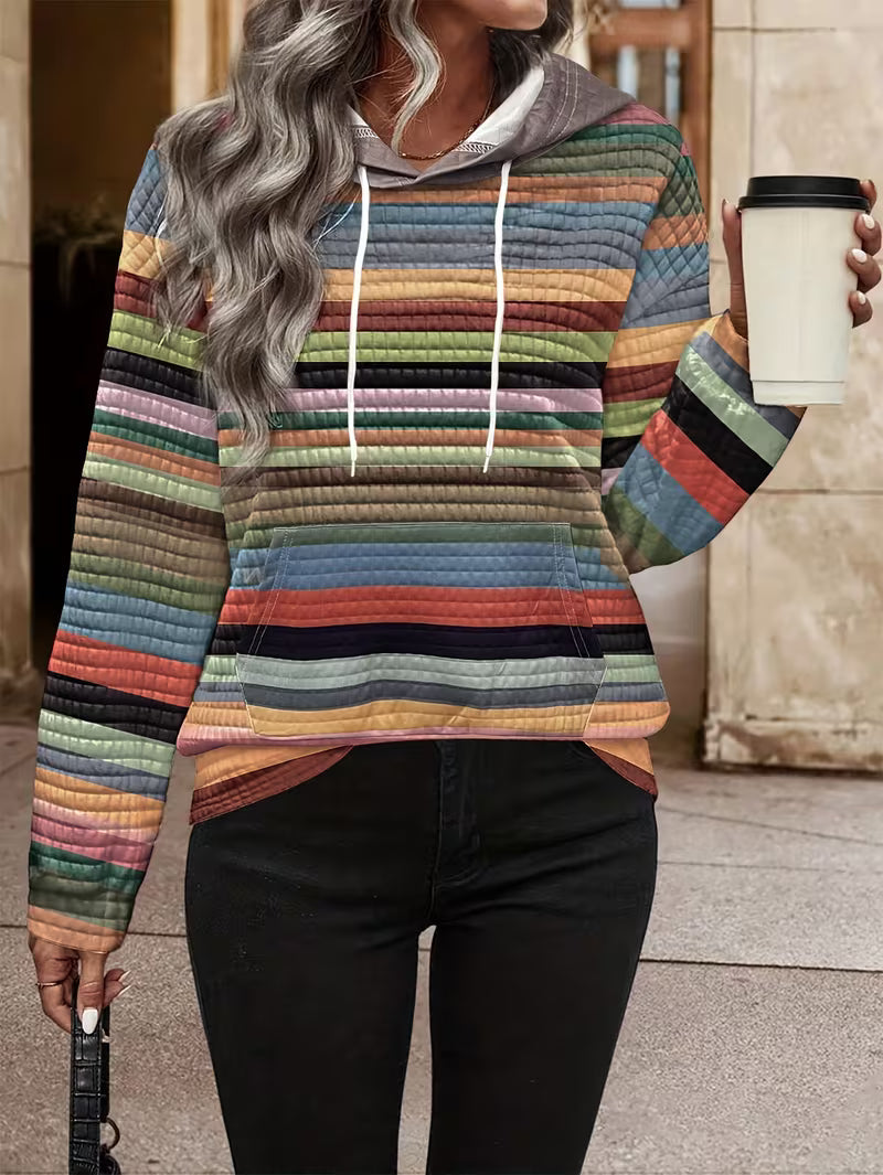 Bilisha – Kapuzenpullover MIT Streifenmuster