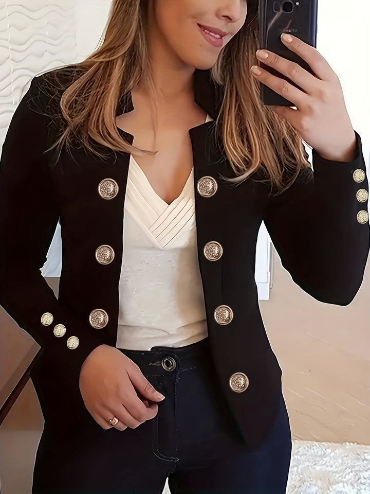 Raakel - Langärmeliger Blazer Mit Doppelreihigem Verschluss Und Manschetten
