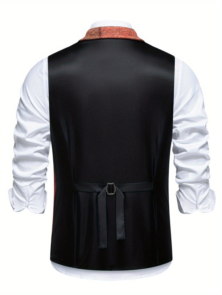 Mladen - Vintage Anzugweste Mit Revers Und Tasche