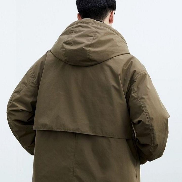 Krimz – Trenchcoat Mit Kapuze Und Reverskragen