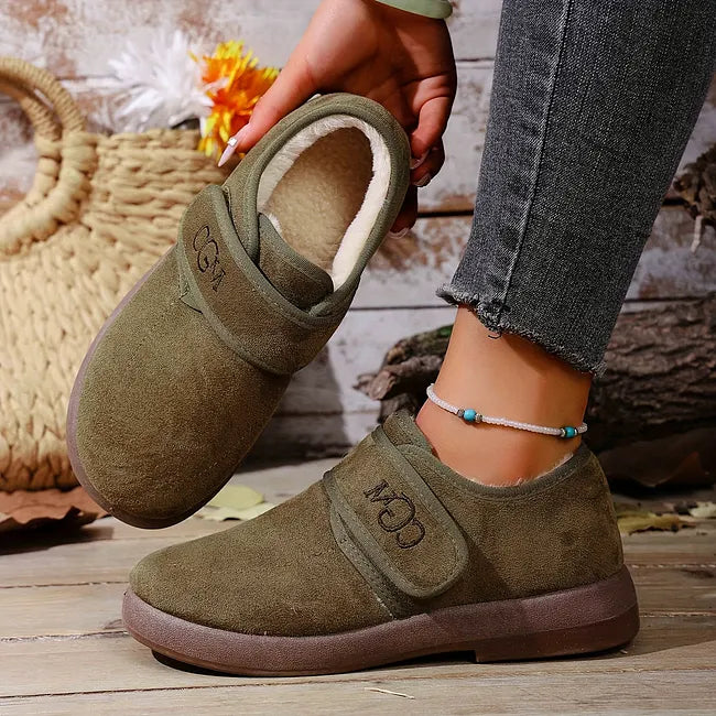 Rokia – Schuhe Aus Kunstfell Mit Verstellbarem Riemen