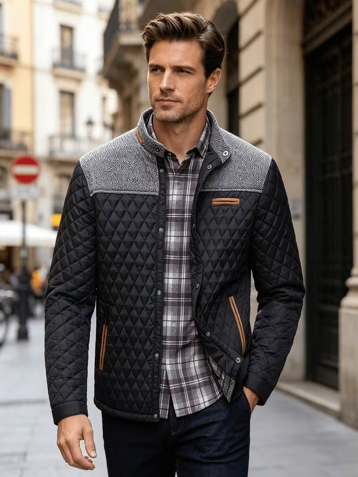 Stetson – Pufferjacke Mit Rauten-Patchwork