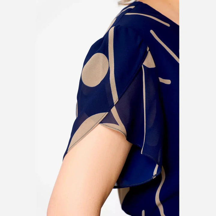 Nazeli – Midikleid Aus Chiffon Mit Polka-Dot-Muster