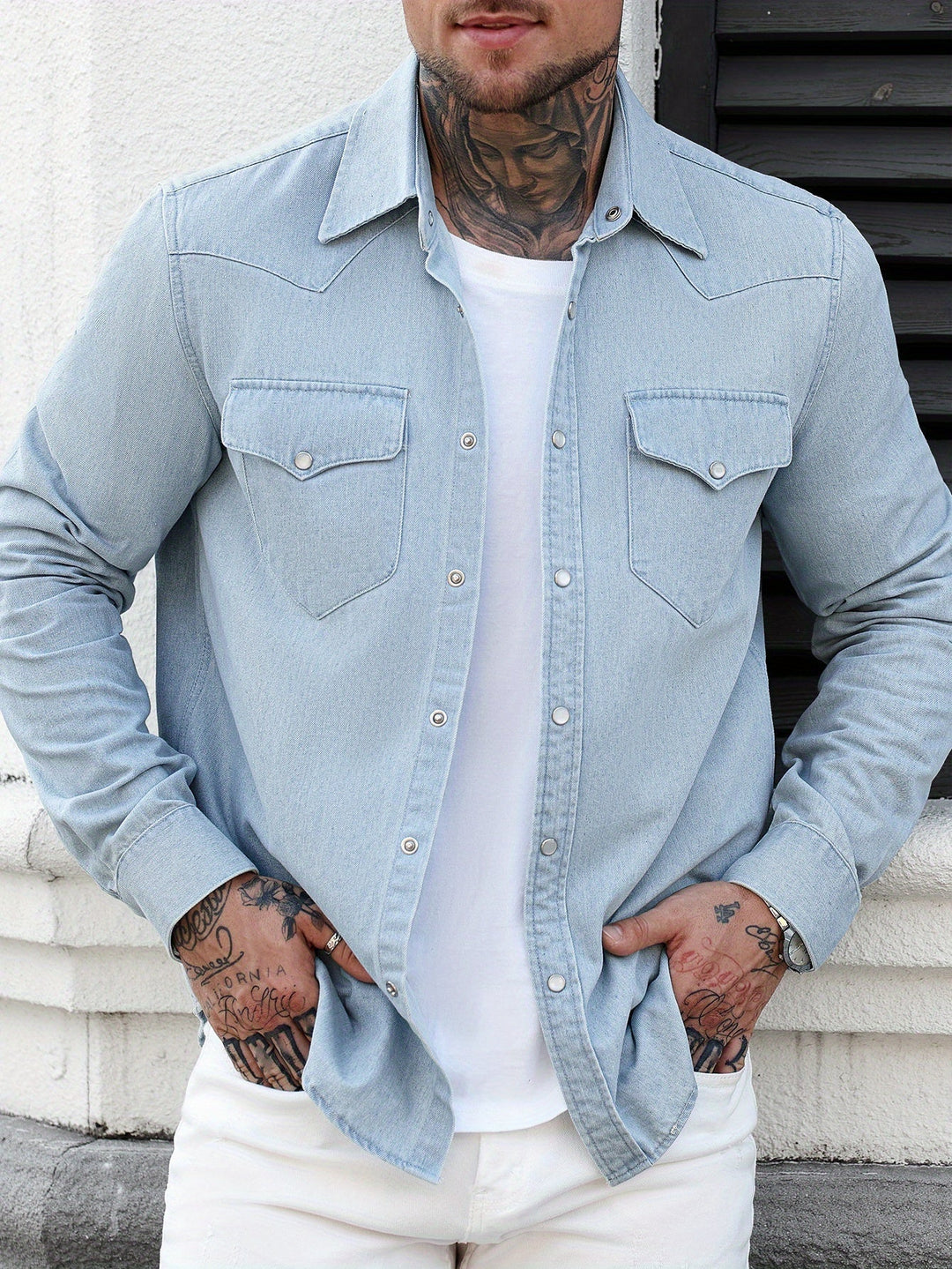 Zeynal - Lässiges Jeans Hemd