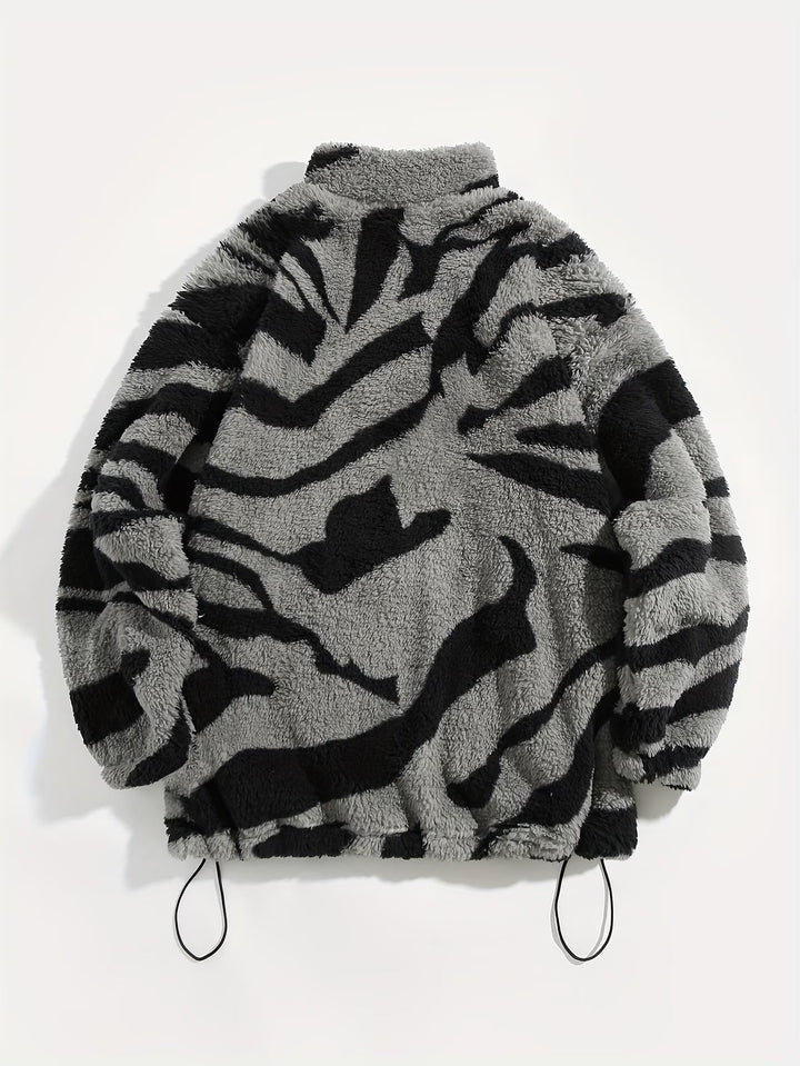 Esra – Langärmelige Jacke Mit Geometrischem Muster