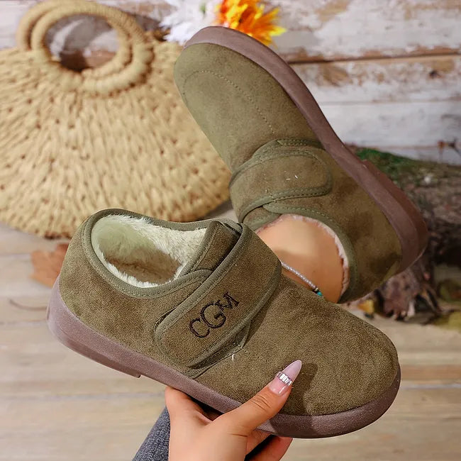 Rokia – Schuhe Aus Kunstfell Mit Verstellbarem Riemen