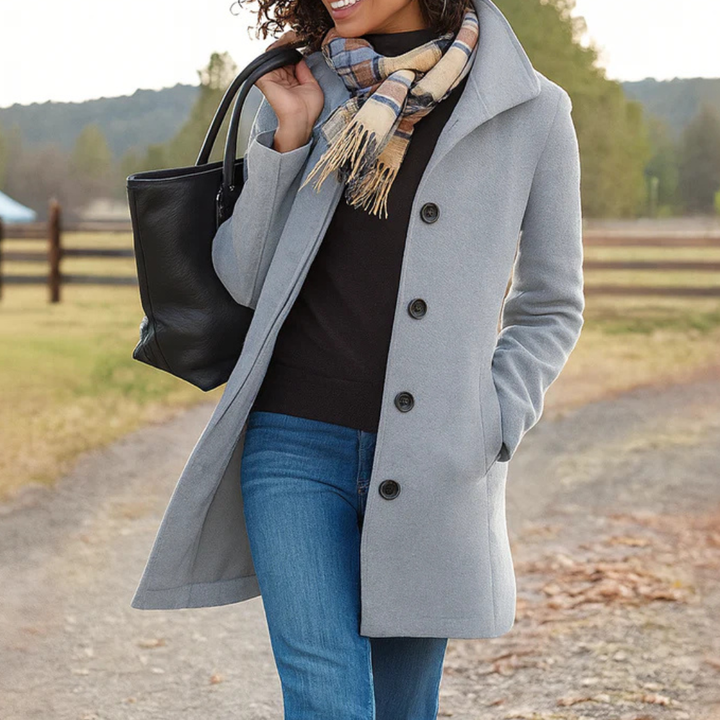 Danla – Langarmmantel Mit Taschen