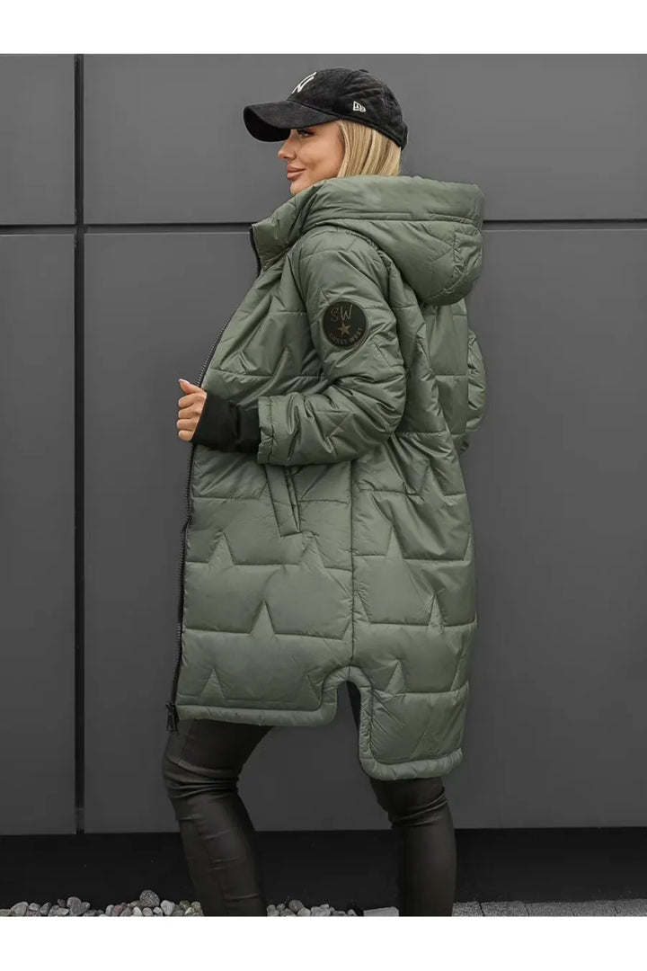 Lipina – Gesteppte Lange Kapuzenjacke