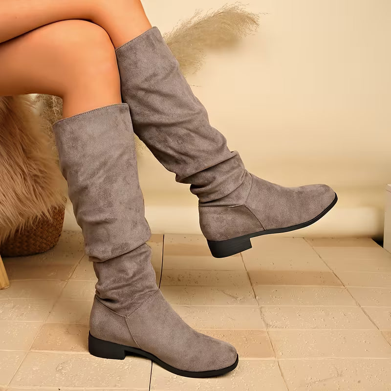 Joliza – Lässige, Wadenhohe Stiefel MIT Niedrigem Absatz