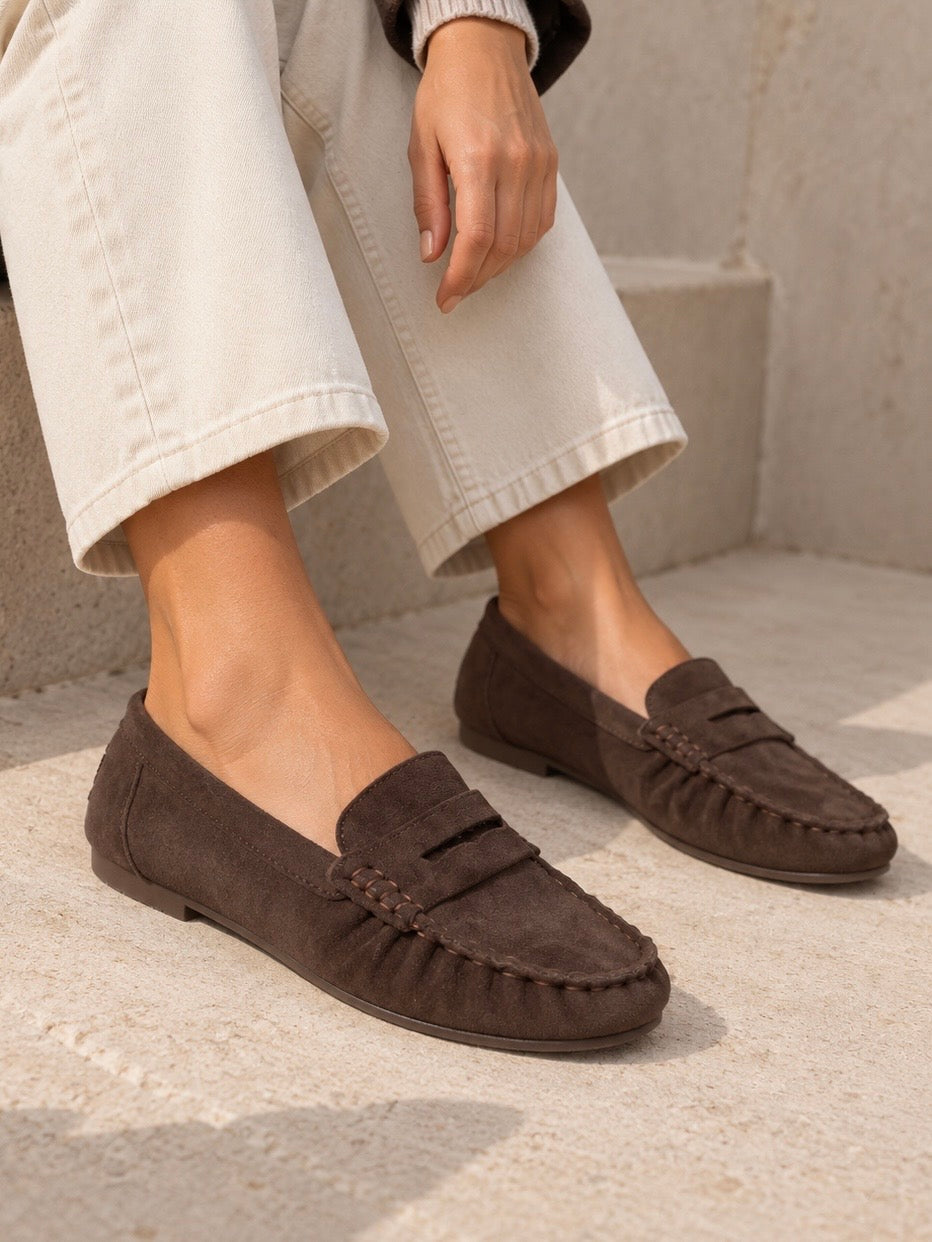 Asiye – Loafer mit Penny-Riemchen und genähter Zehenpartie