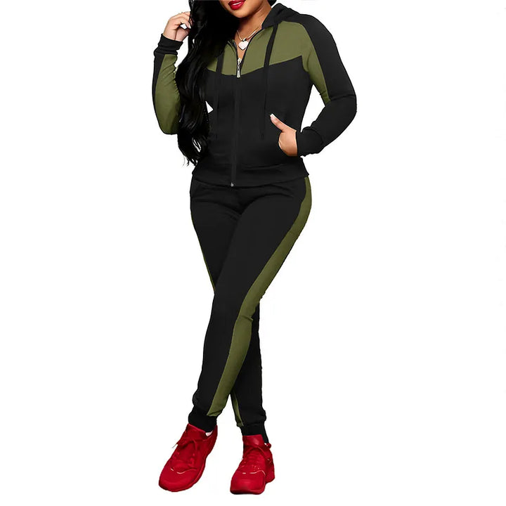 Meesha – 2-Teiliges Trainingsanzug-Set Im Colorblock-Gestaltung