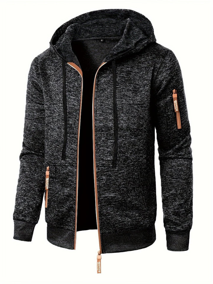 Ewen – Langarm Hoodie Mit Reißverschluss