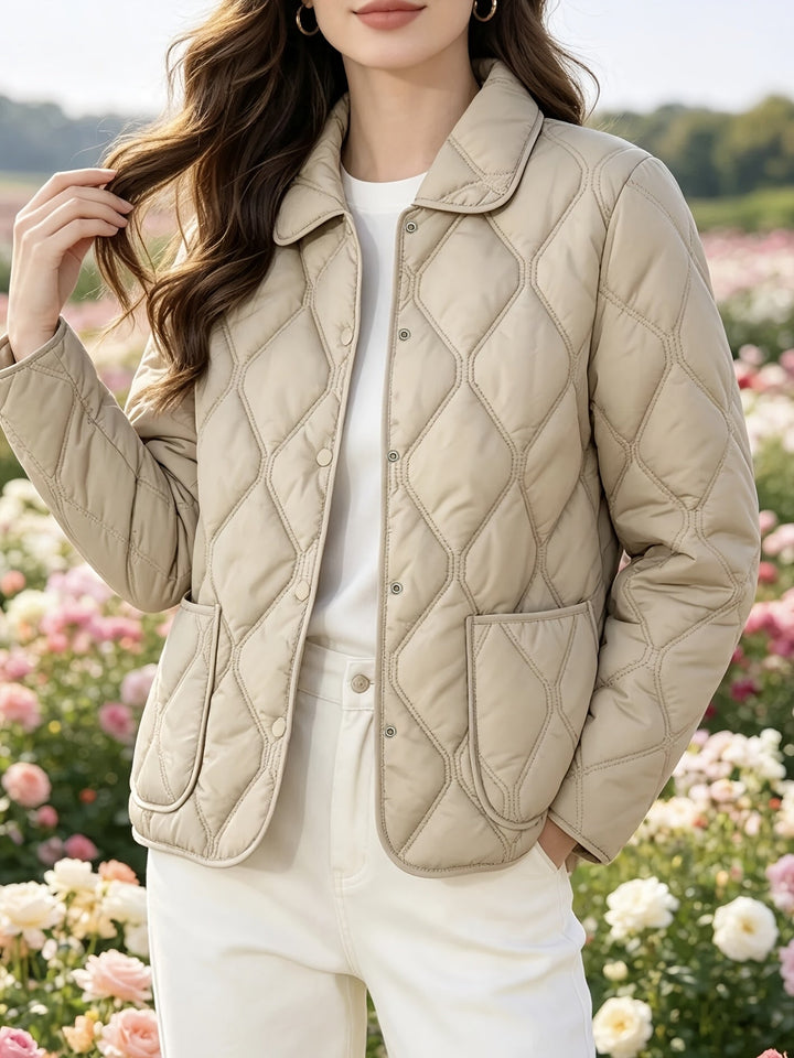 Laurelle - Elegante Und Schicke Locker Sitzende Wattierte Jacke