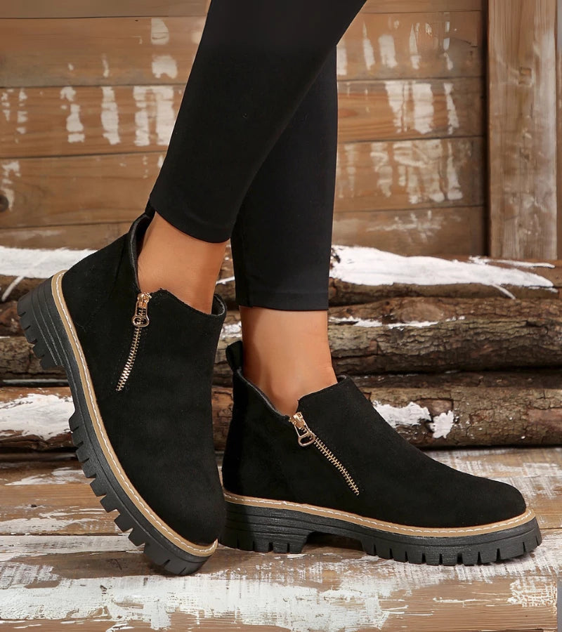 Miladie - Orthopädischer Stiefel Mit Seitlichem Reißverschluss