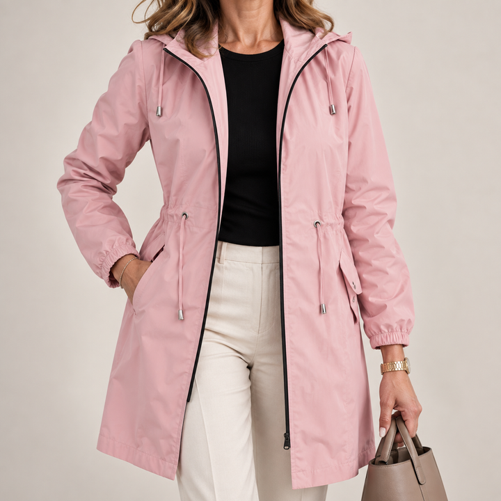 Jenevy - Leichte Wasserdichte Jacke Mit Kapuze