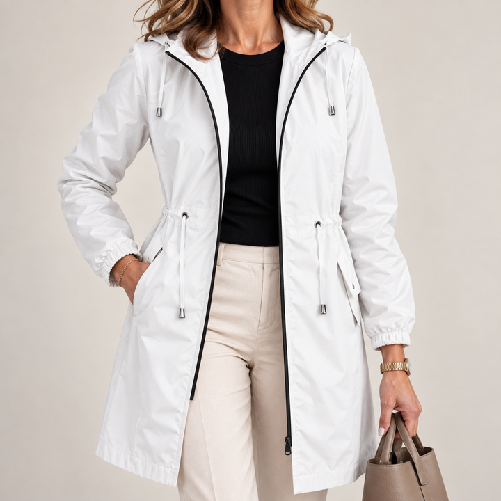 Jenevy - Leichte Wasserdichte Jacke Mit Kapuze