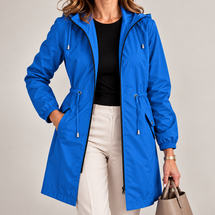 Jenevy - Leichte Wasserdichte Jacke Mit Kapuze