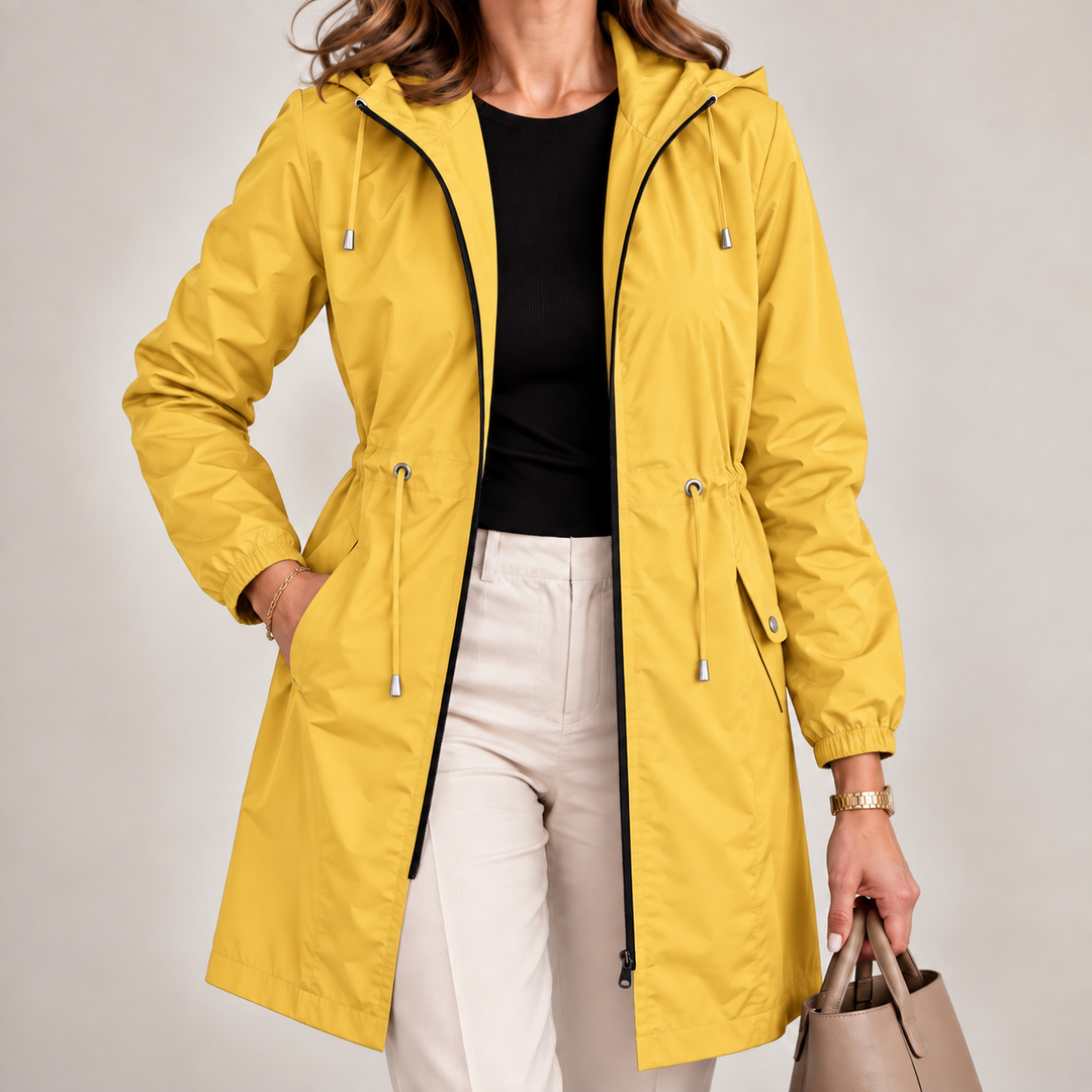 Jenevy - Leichte Wasserdichte Jacke Mit Kapuze