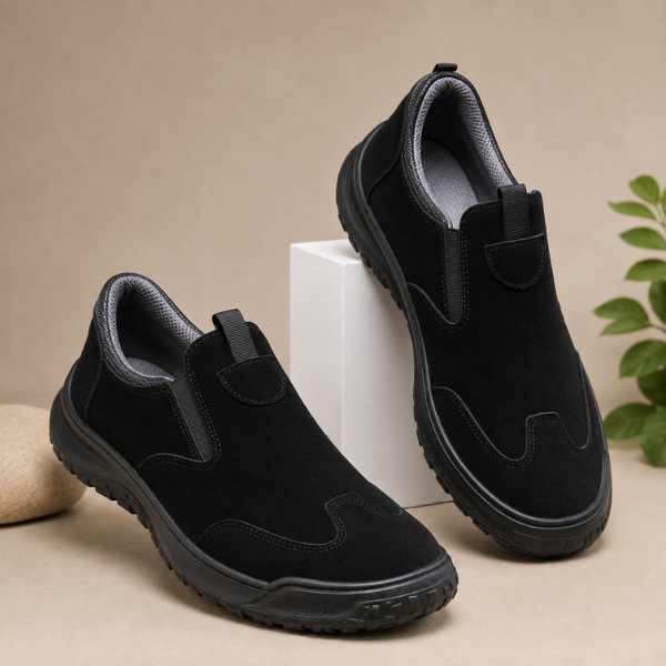 Traveis – Slip-On-Schuhe mit Elastischen Einsätzen und Strukturierten Sohlen