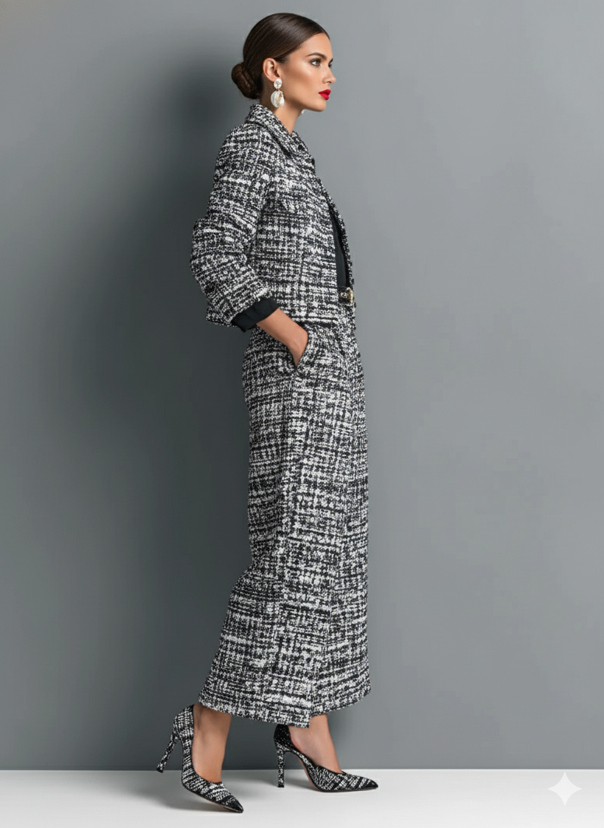 Aderet - Stylische Langarm Jacke Und Lässige Hose