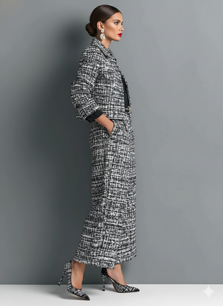 Aderet - Stylische Langarm Jacke Und Lässige Hose