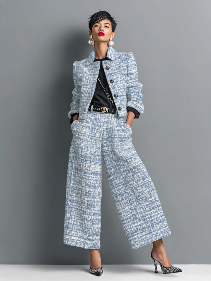 Aderet - Stylische Langarm Jacke Und Lässige Hose