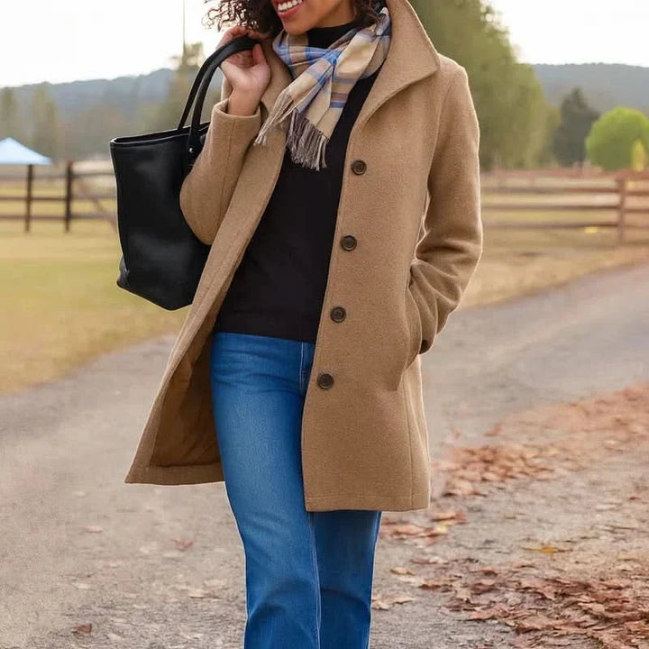 Danla – Langarmmantel Mit Taschen