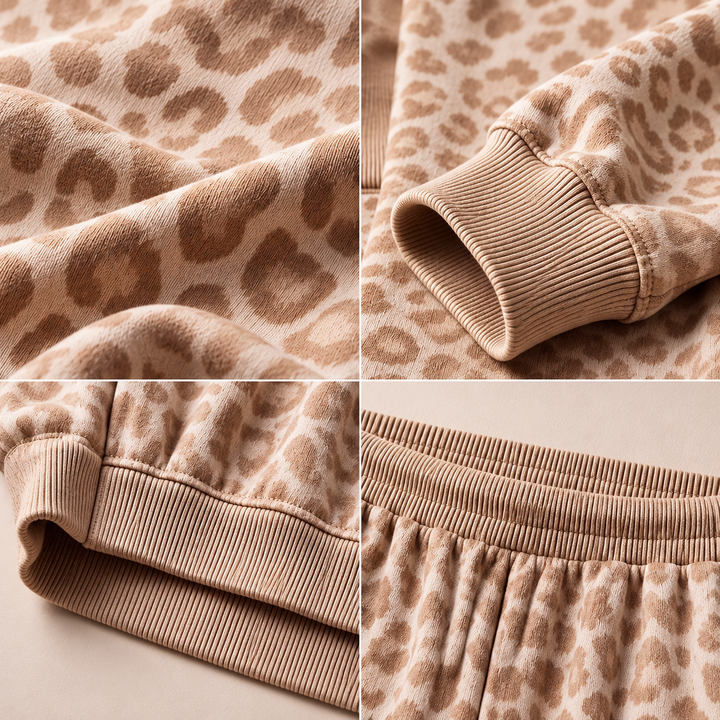 Hiniza – Zweiteiliges Set mit Leopardenmuster
