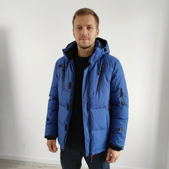 Alaxis – Daunenjacke mit Kapuze und Reißverschlusstaschen