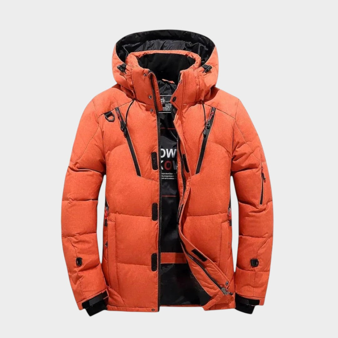 Alaxis – Daunenjacke mit Kapuze und Reißverschlusstaschen